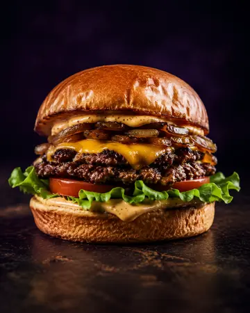 Professionelles Burger-Motiv