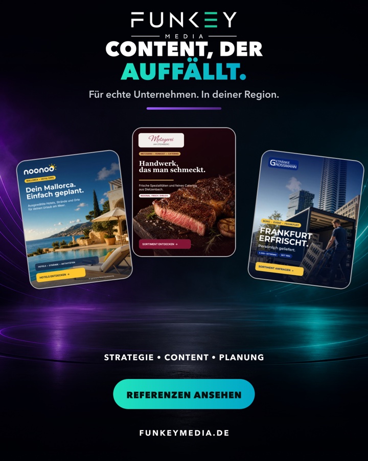 FUNKEY-Referenzen für Gastronomie, Reisen und Getränke.